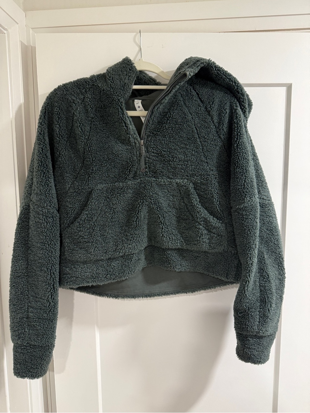 lululemon athletica Plush Sherpa Half-Zip Hoodie in Deep Teal